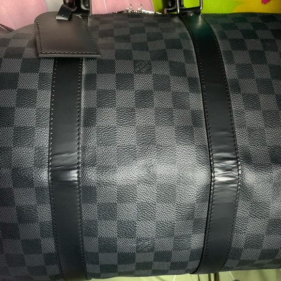 Authentic Louis Vuitton Keepall 55 Bando Damier Graphite - Picture 14 of 16